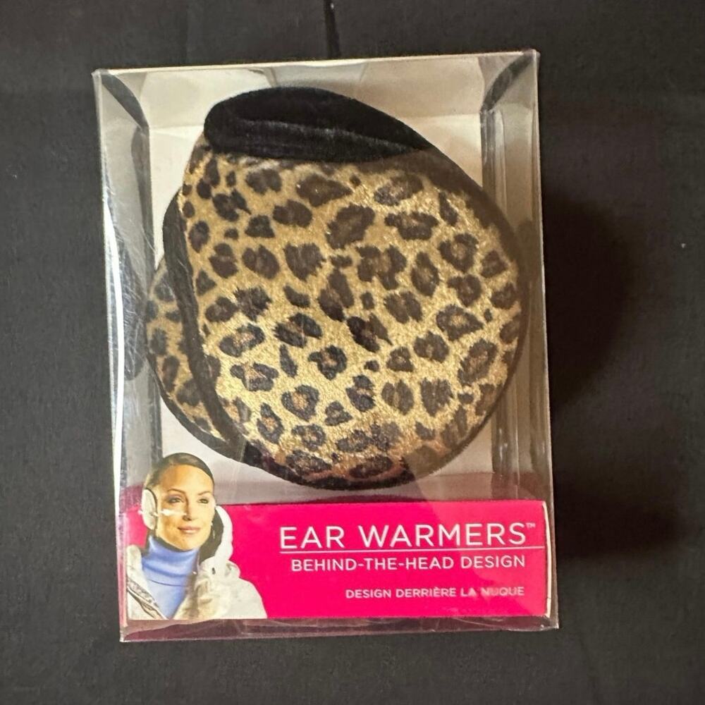 Degrees by 180s Fleece Leopard Ear Warmers NIB